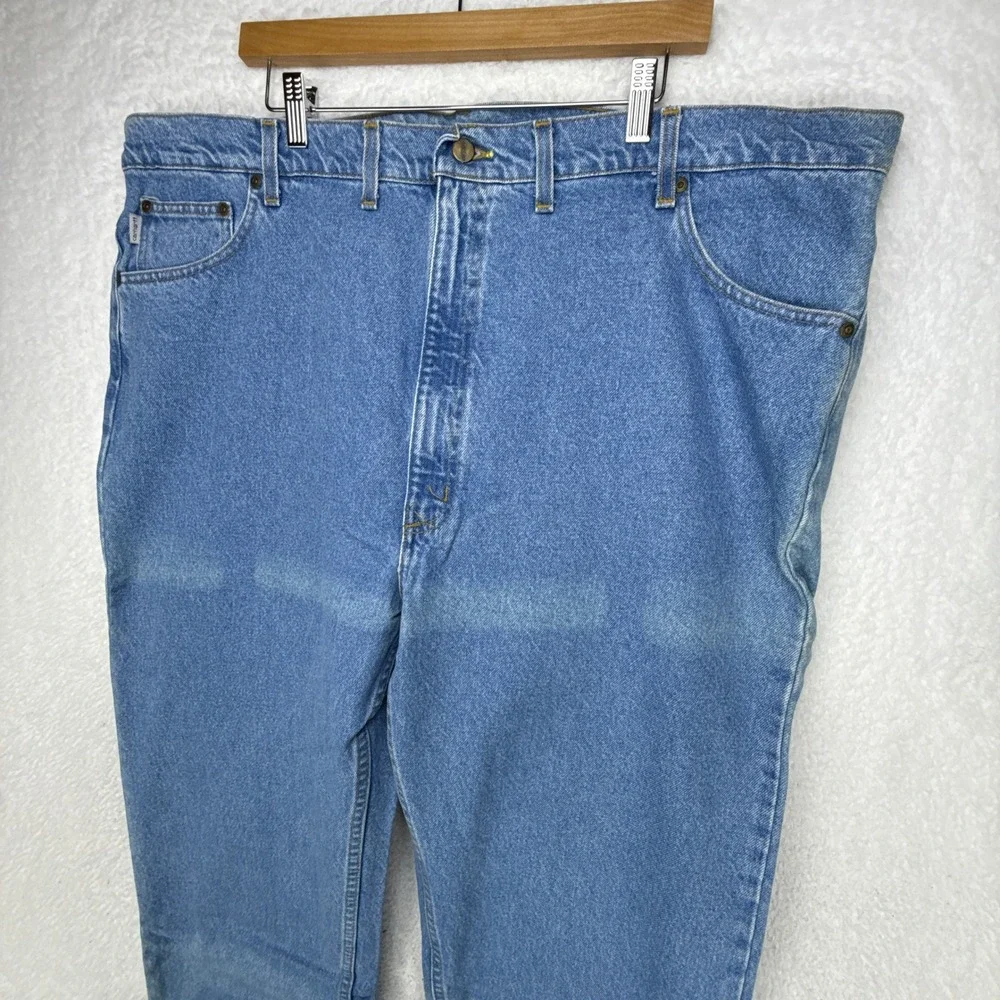 Carhartt Traditional Fit Jeans Mens 46X32 Light Wash Denim B18‎ STW NOS NWT